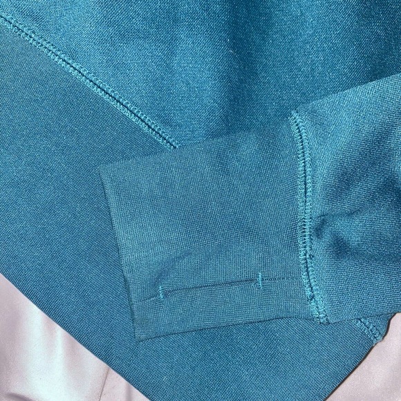 Hurley Hoodie Sweatshirt Women Large Teal Blue Zip Up Front Pockets Outdoors - Picture 8 of 12